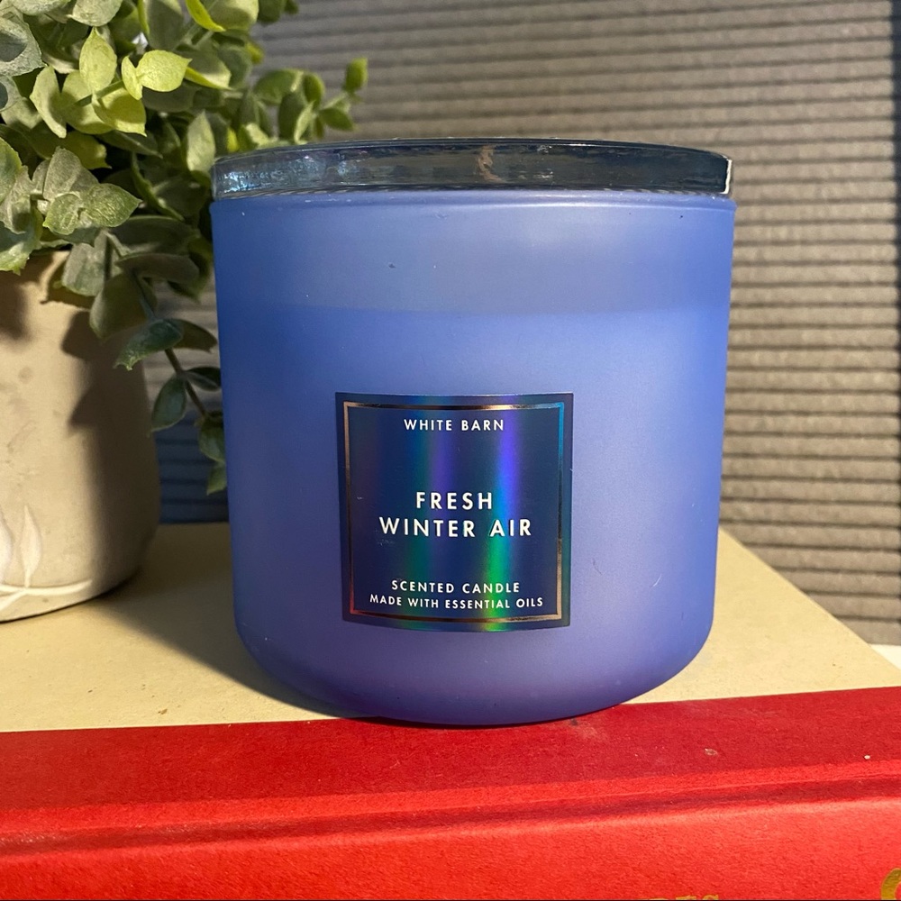 🍀5/$45🍀 BBW Fresh Winter Air 3 Wick Candle